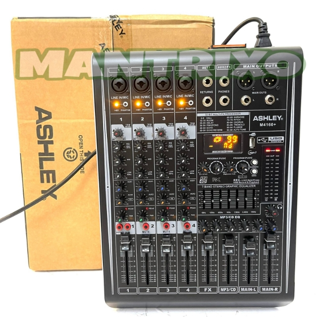 Power Mixer Audio Ashley M4160+ 4channel Original M 4160+ Power Ashley Mixing 4 M4160 plus ( Bisa CO