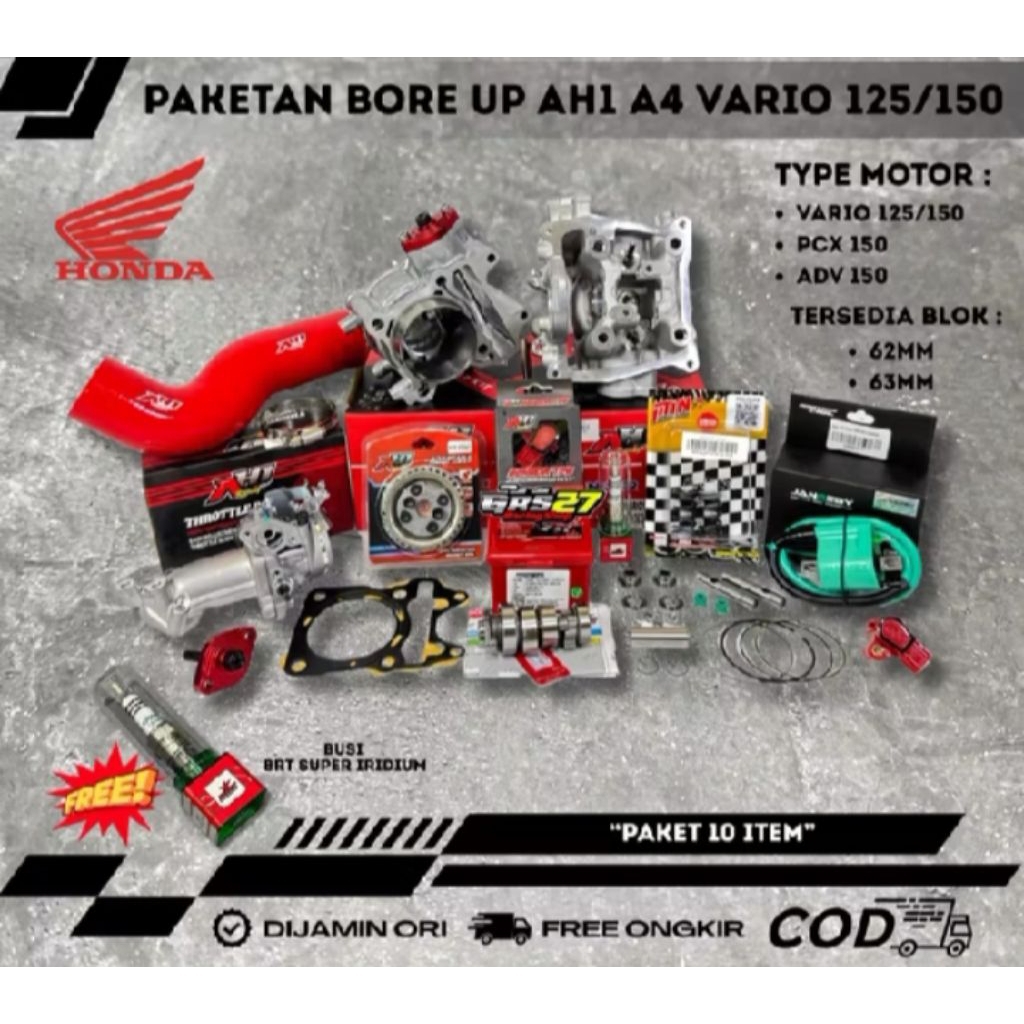 paketan bore up komplit PNP Vario 150