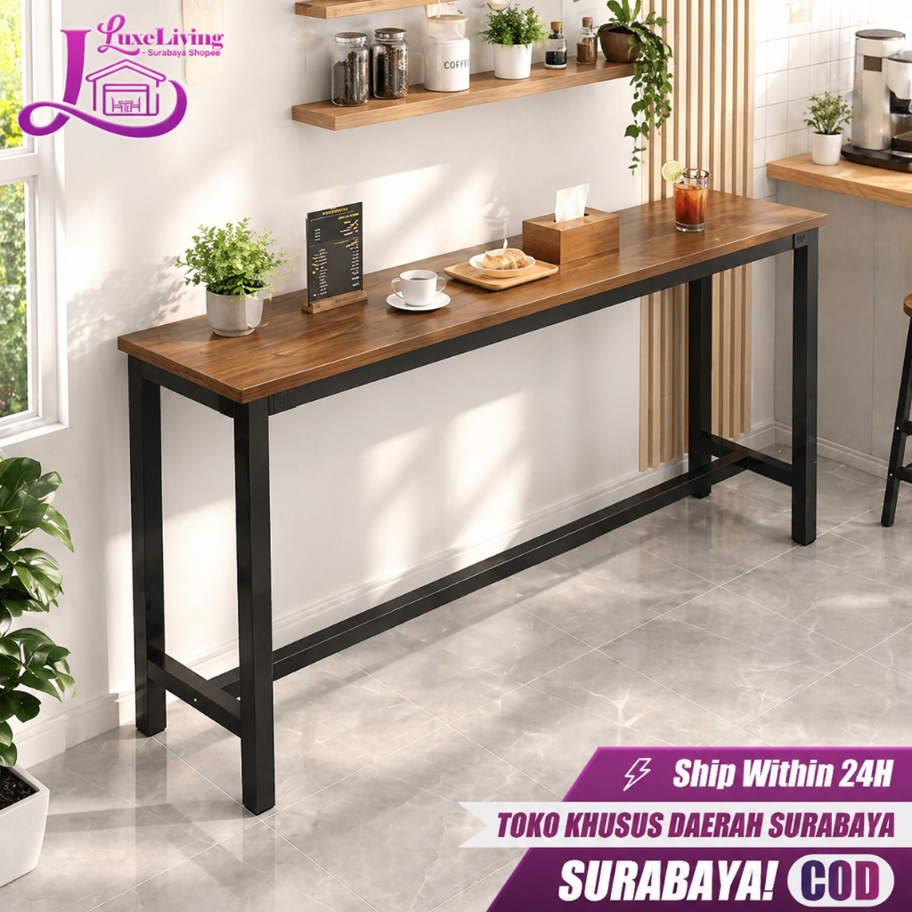 [Surabaya Express] Meja Bar Meja Panjang Meja Cafe Meja Kopi Meja Barista Meja Makan Meja Dapur Meja