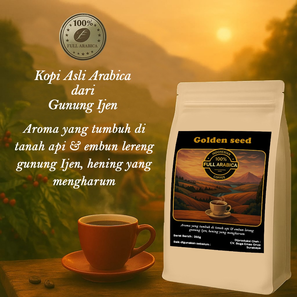 BUBUK KOPI ARABIKA MURNI / KOPI ARABIKA IJEN / KOPI BUBUK ARABIKA MURNI / ARABIKA PREMIUM / EXCELLEN