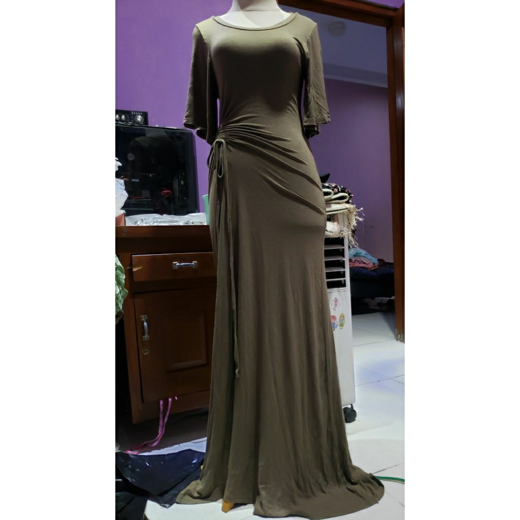Long Dress BodyCon Dress Kaos Dress Serut Dress Press Body