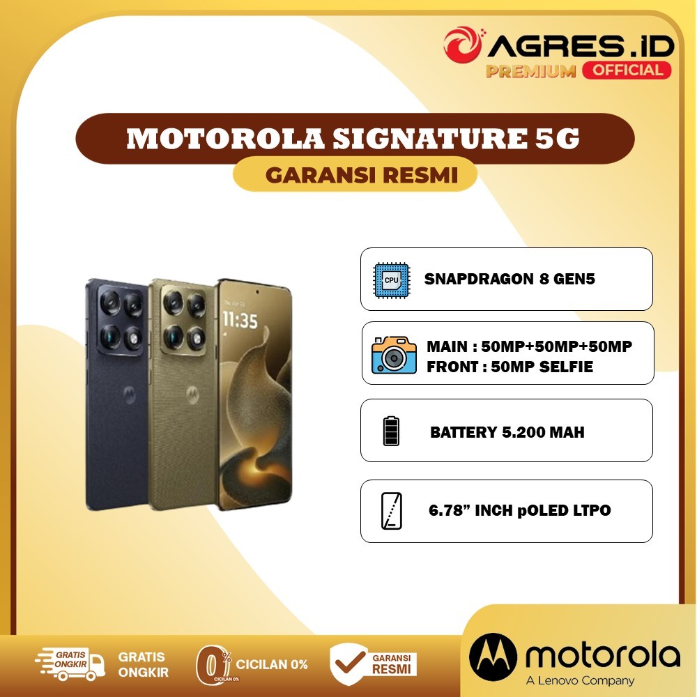 Motorola Signature 5G 12GB/256GB Garansi Resmi Motorola Indonesia