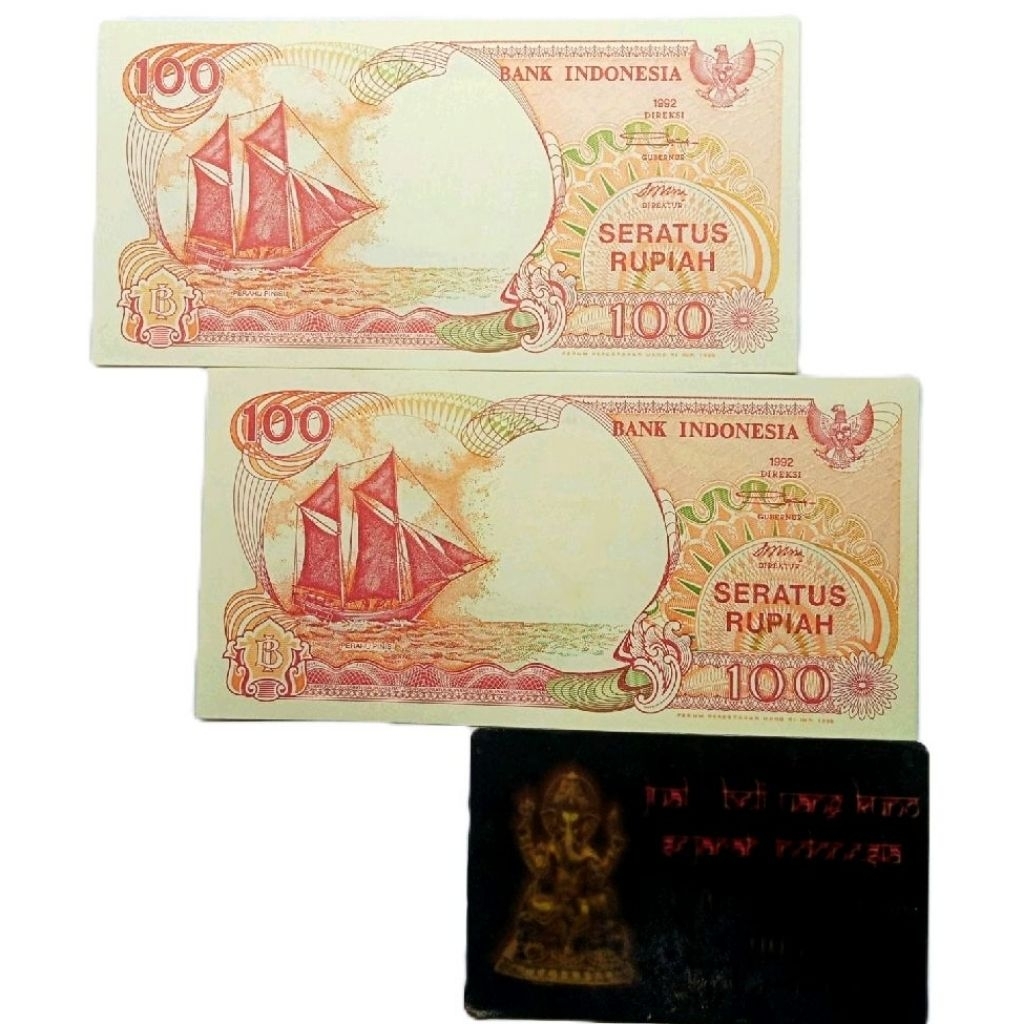 UANG 100 RUPIAH 1992 SERI URUT
