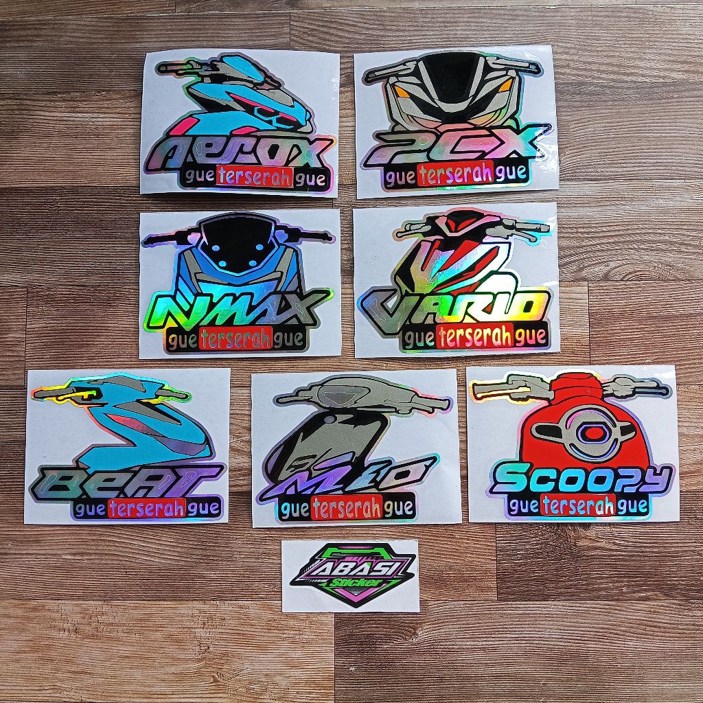 Sticker Cutting Vario Mio Beat Pcx Nmax Aerok Scoopy Gue Terserah Gue