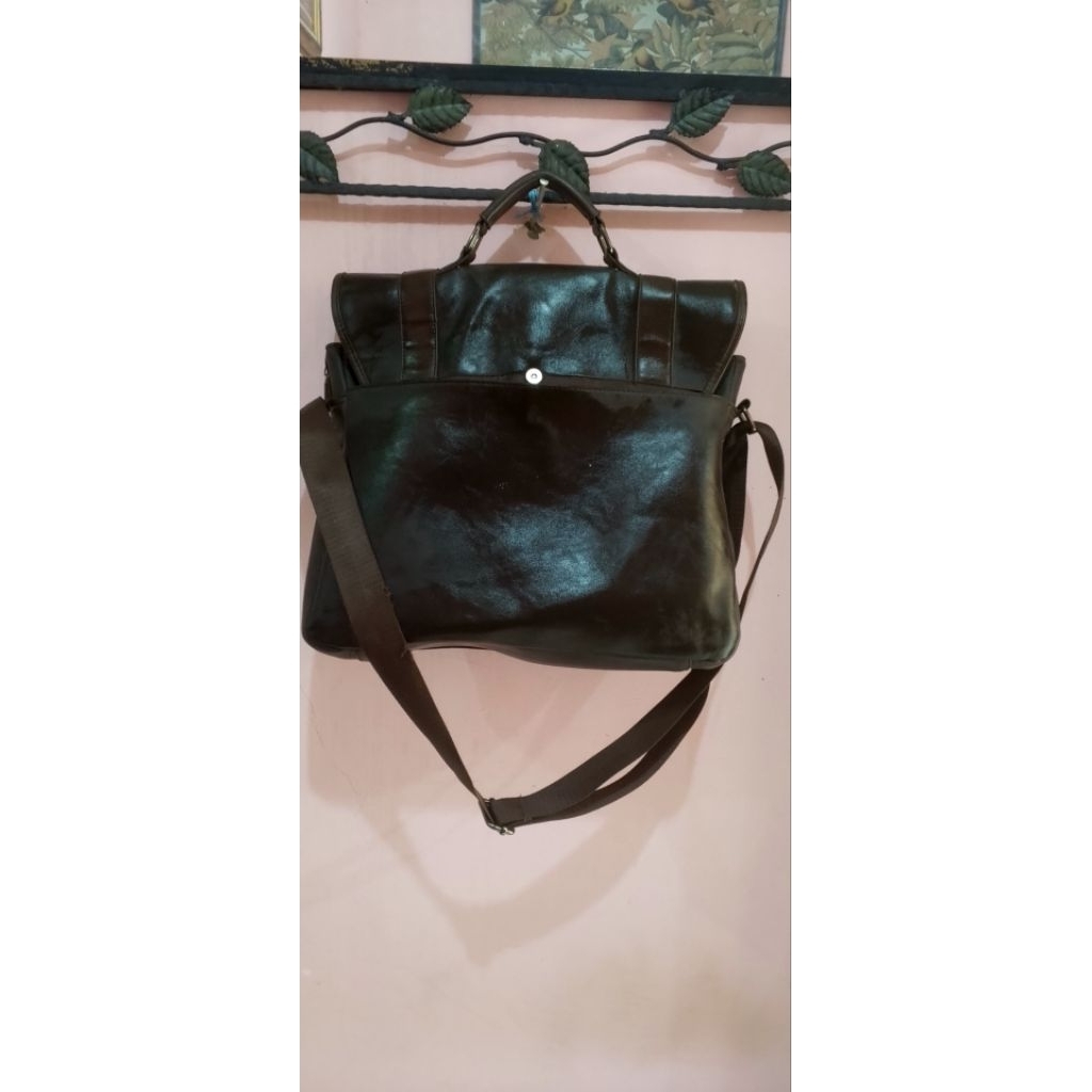 Zalora hamlin Roger tas slempang pria kulit