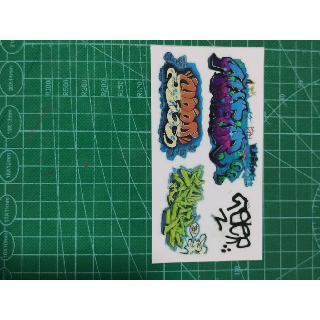 Stiker skala 64 Grafiti U