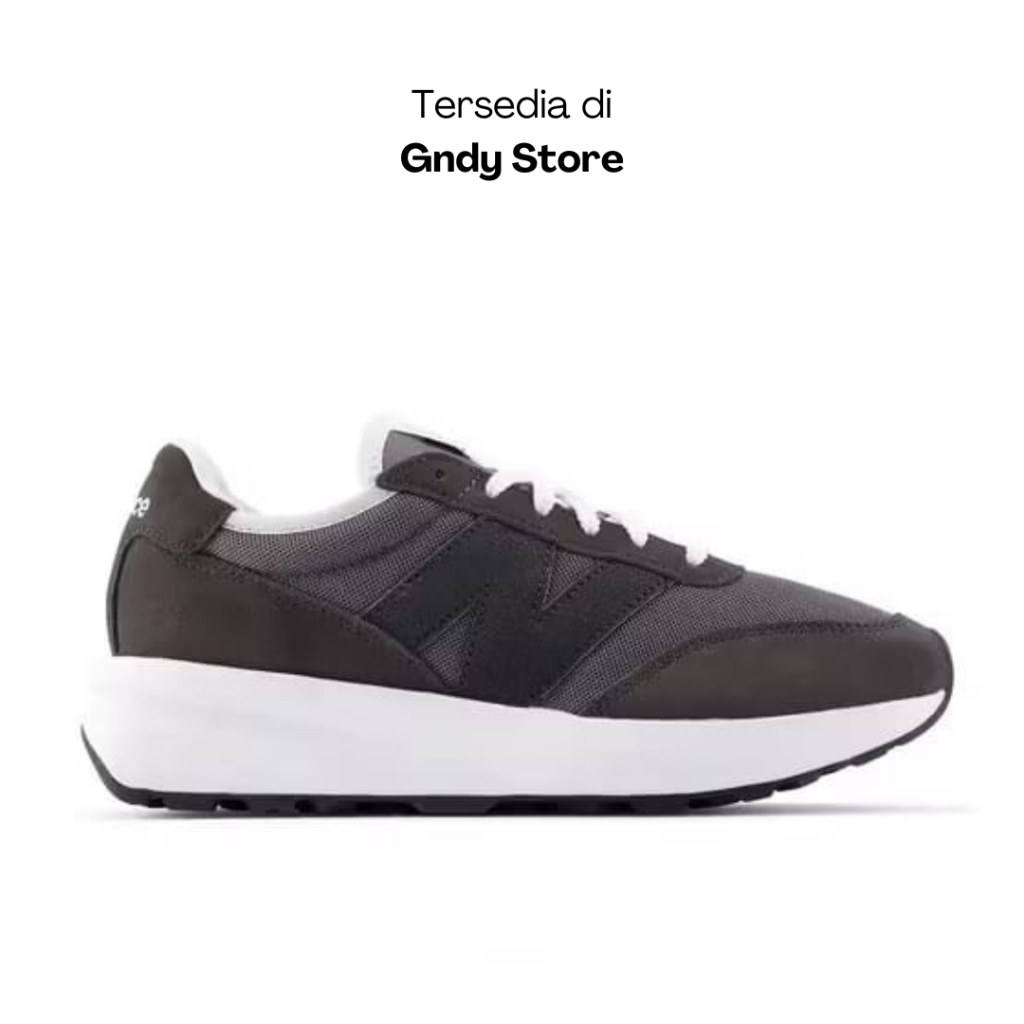 Sepatu Running Lari Pria New Balance 370 V1 U370HD Black Cemen Men