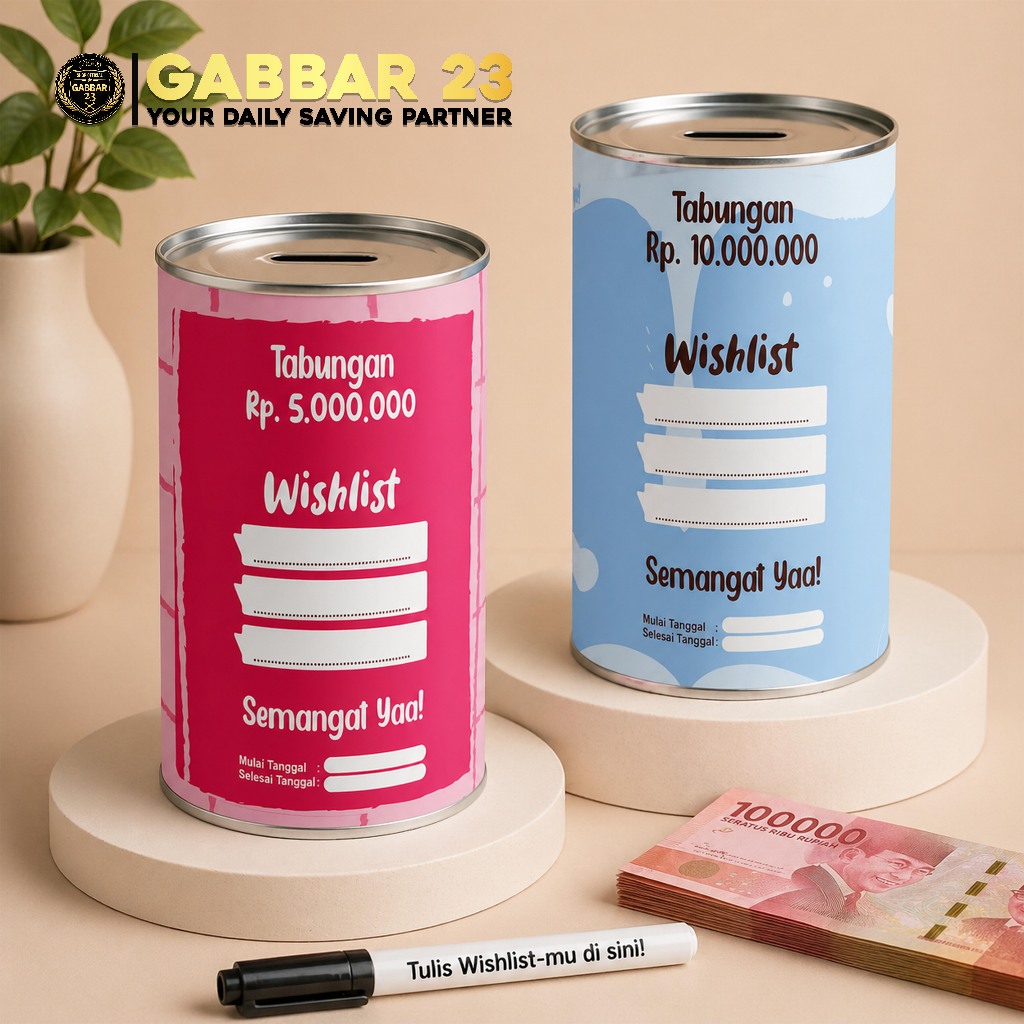 Celengan Target Small KOMPOSIT TABUNGAN KECIL PAPERTUBE CELENGAN KERTAS