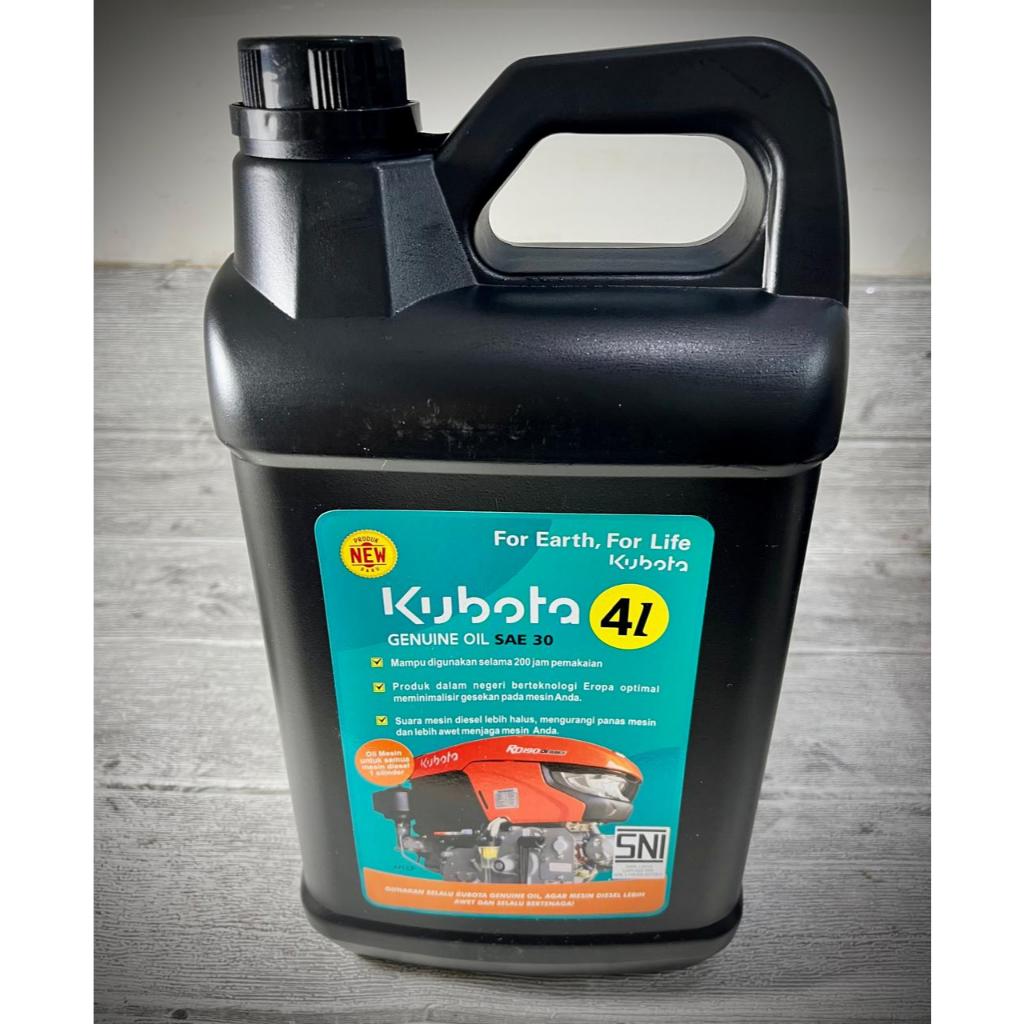 KUBOTA GENUINE OIL / OLI MESIN SAE 30 W - 4 LTR RD 190 DI (2B,NB,2N,2T) 0081N-00004-420-2-1 ORIGINAL