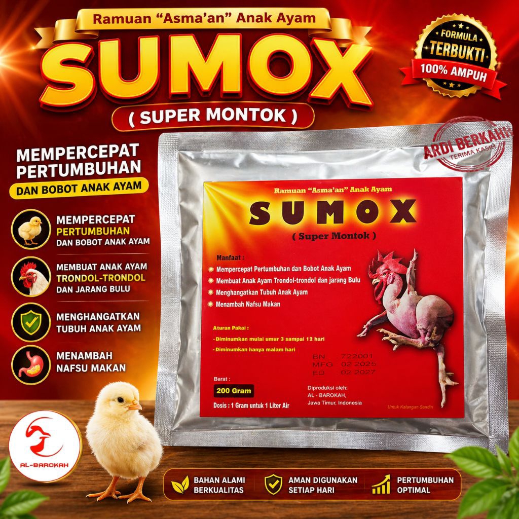 Sumox - Penambah Nafsu Makan-Vitamin Pertumbuhan-Vitamin Ayam