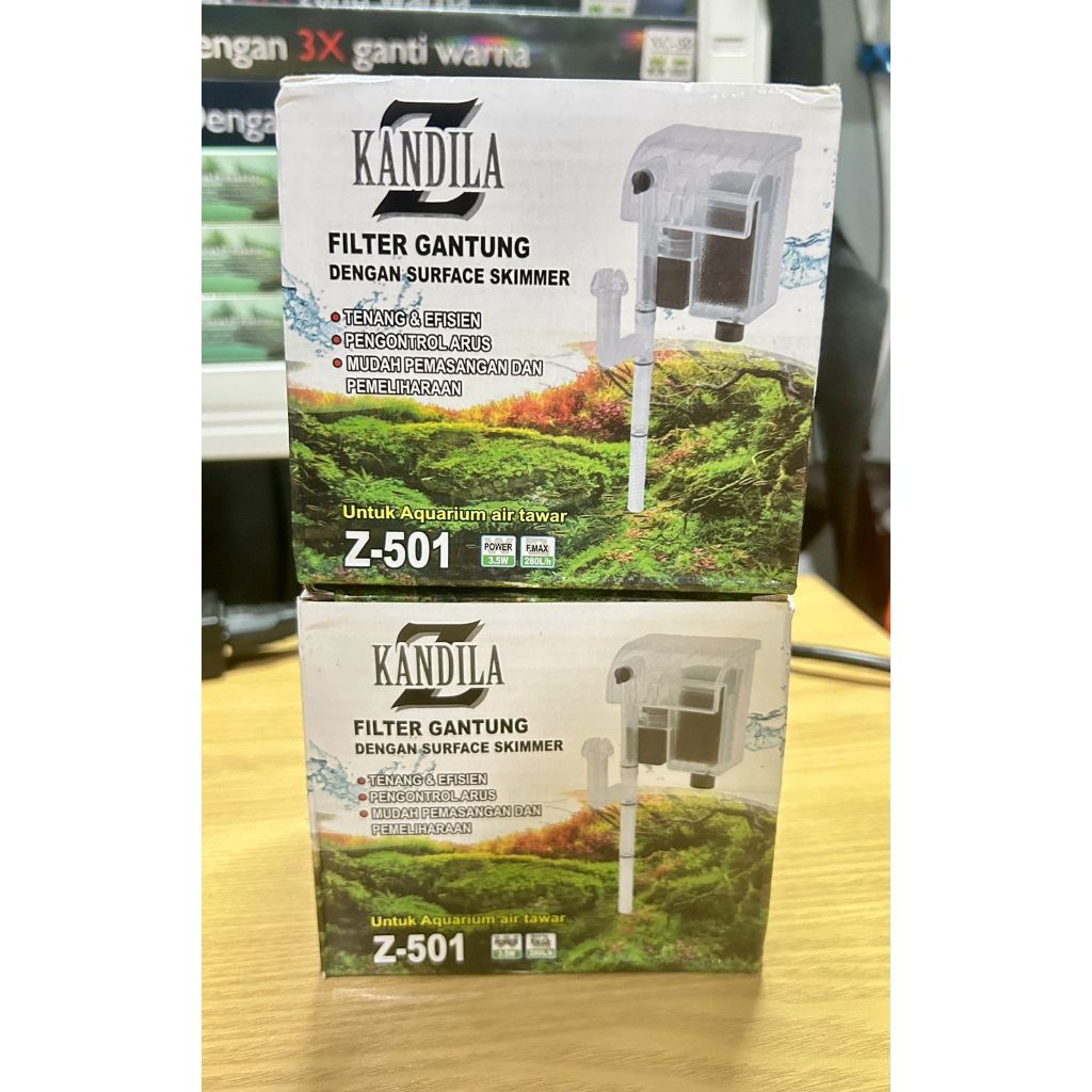Kandila Z-501 Filter gantung untuk aquarium 20-40cm