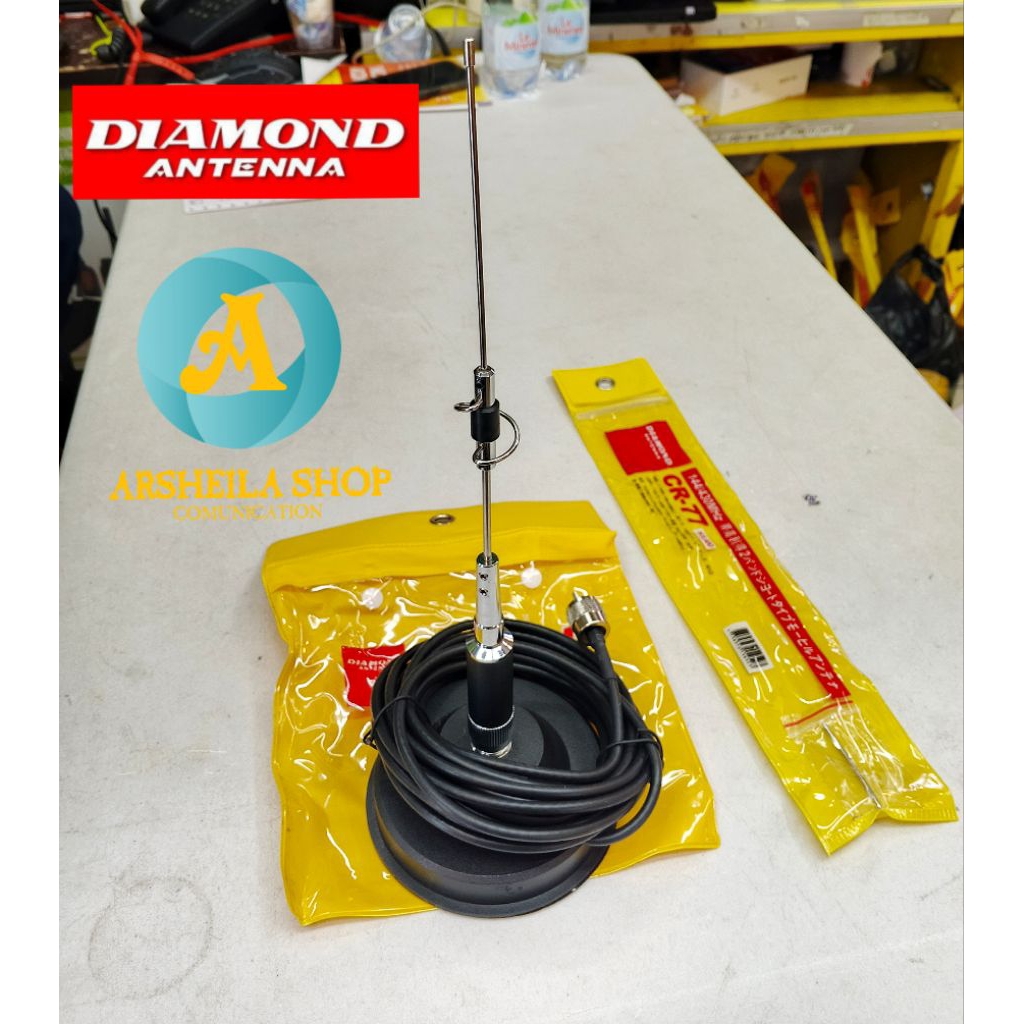 Paket Antena Radio Rig mobil dual Band pendek bagus