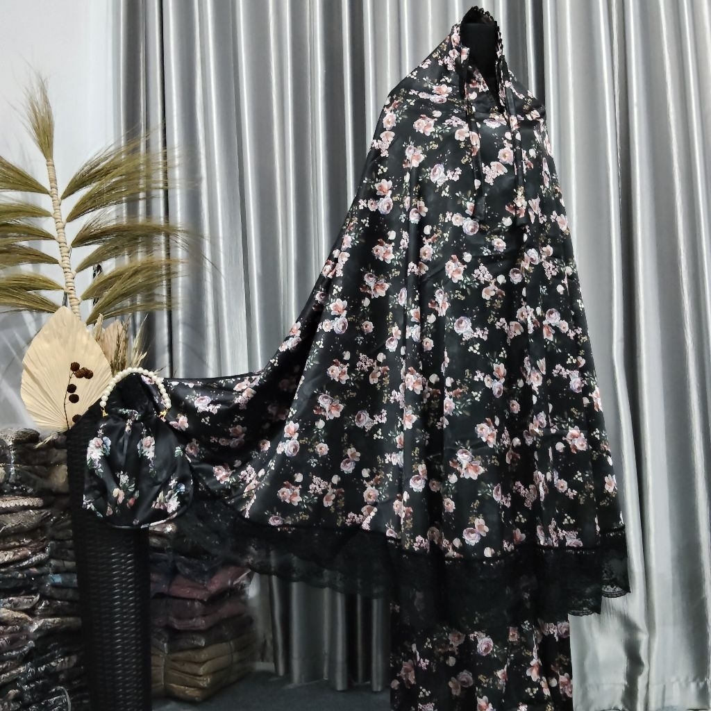 MUKENA MEWAH SUTRA ARMANI SILK PREMIUM(FREE SRUNCI)