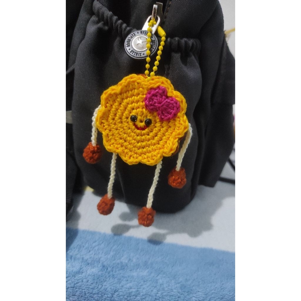 Bagcharm Crochet Cookie/ Gantungan Tas Cookie Rajut