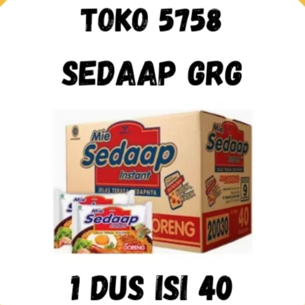 MIE SEDAP GORENG 1 KARTON