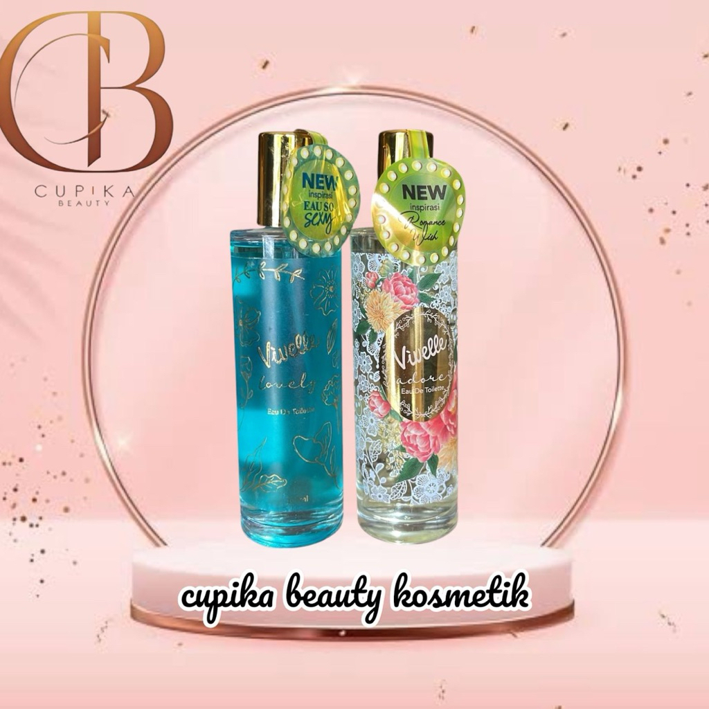 uo.pz} VIVELLE glass adore 100 ml eau de toilette aroma tahan lama wangi dan segar