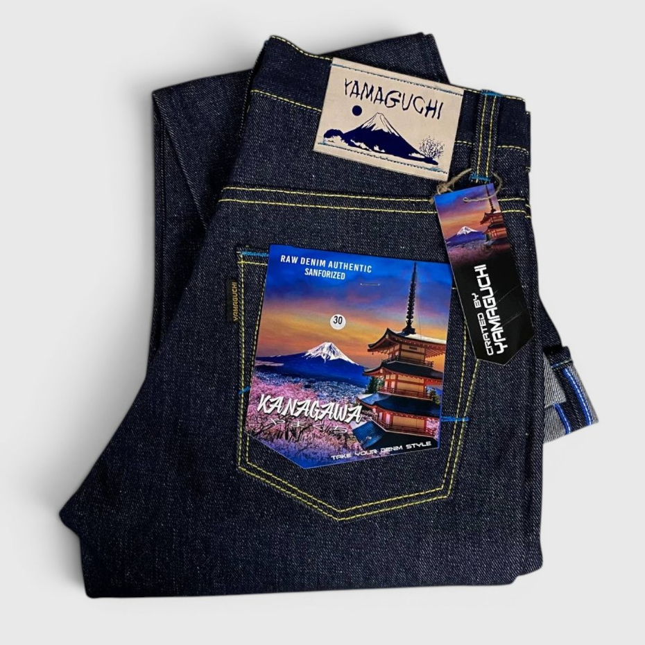 YAMAGUCHI DENIM Sanforized 15 Oz S;imFit UK 26-40 Premium Original