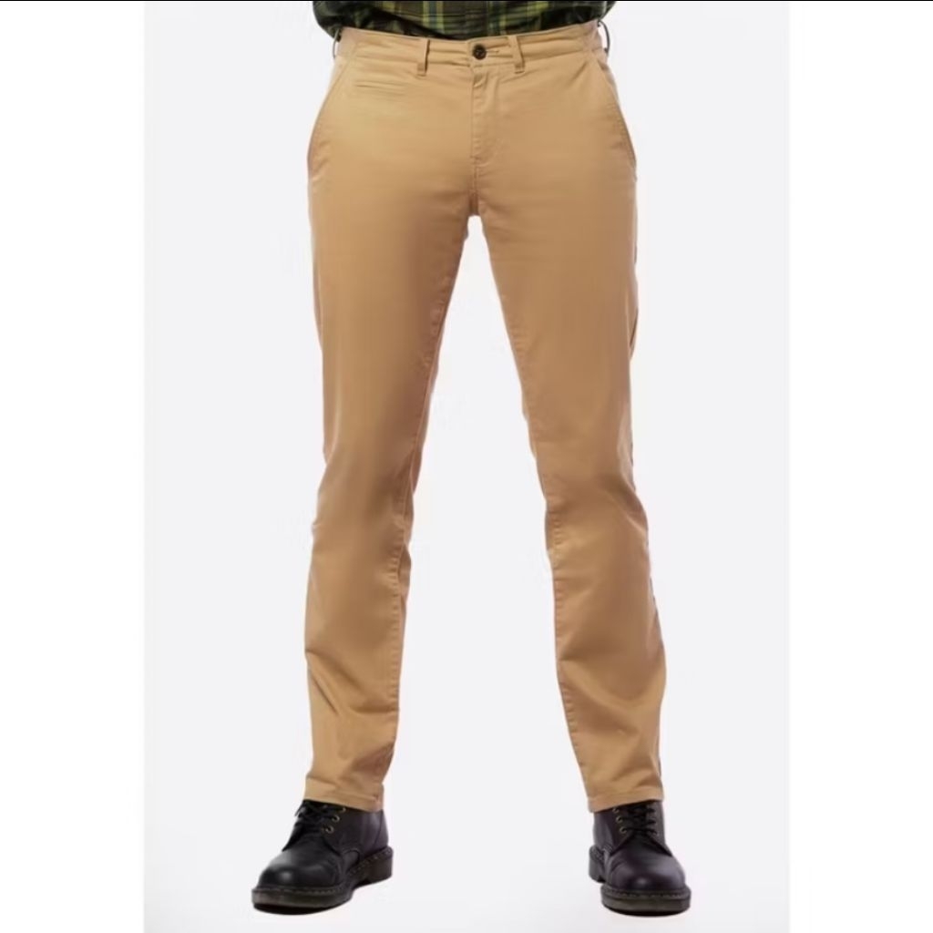celana Chino Wrangler slimfit strech original Khaki