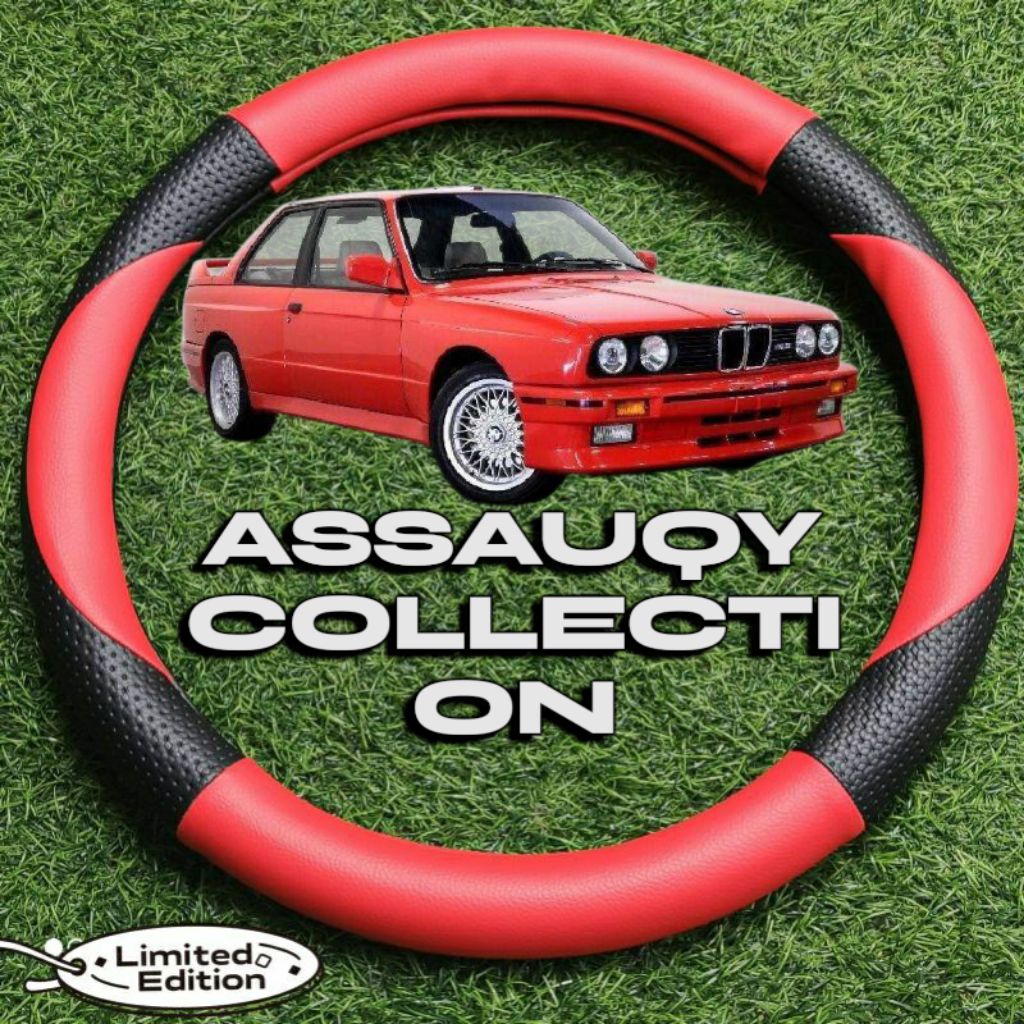 sarung setir mobil BMW semua tipe size M (36cm-38cm).motif sabit