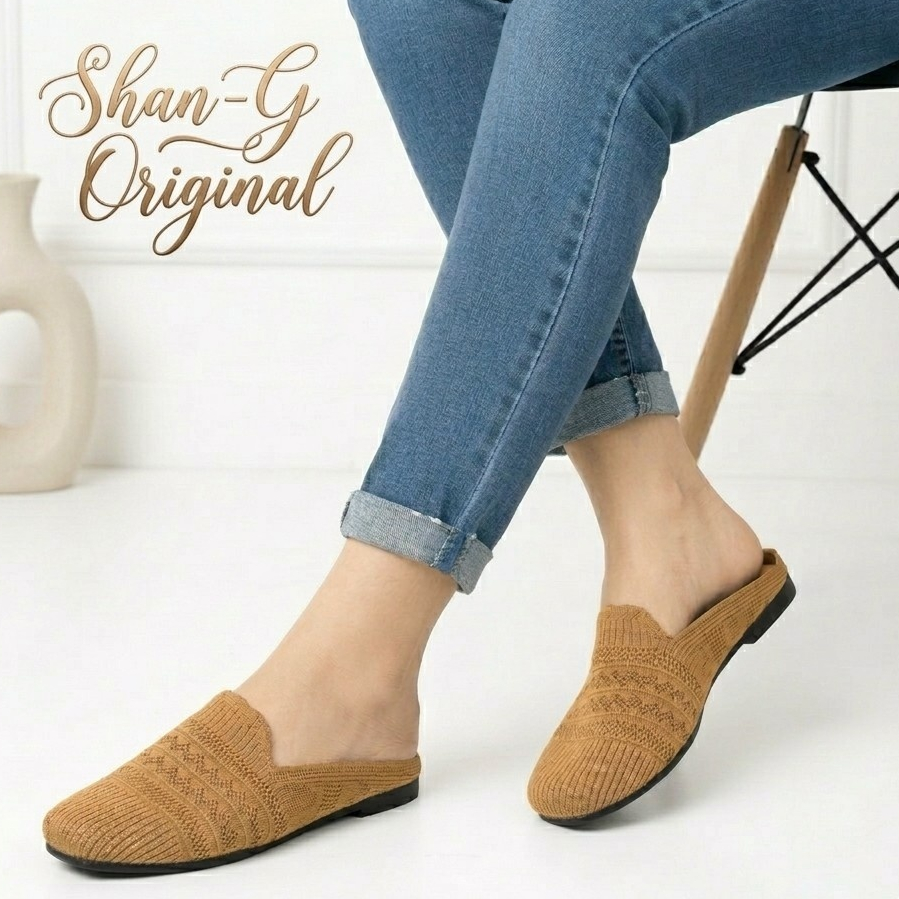Sandal Wanita Flat Shoes Rajut Import New Motif Ukuran 37 s/d 41 SF-22