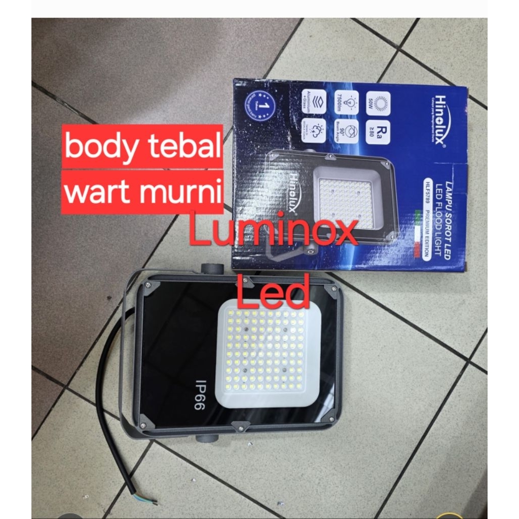 lampu sorot led hinolux tebal 50watt 50w / tembak led 50w outdoor 220volt