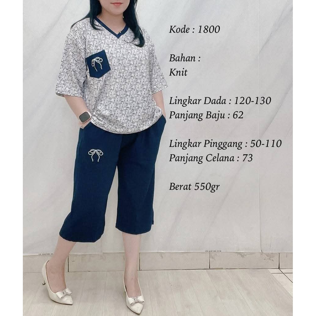 SETELAN KNIT 7/8 JUMBO
