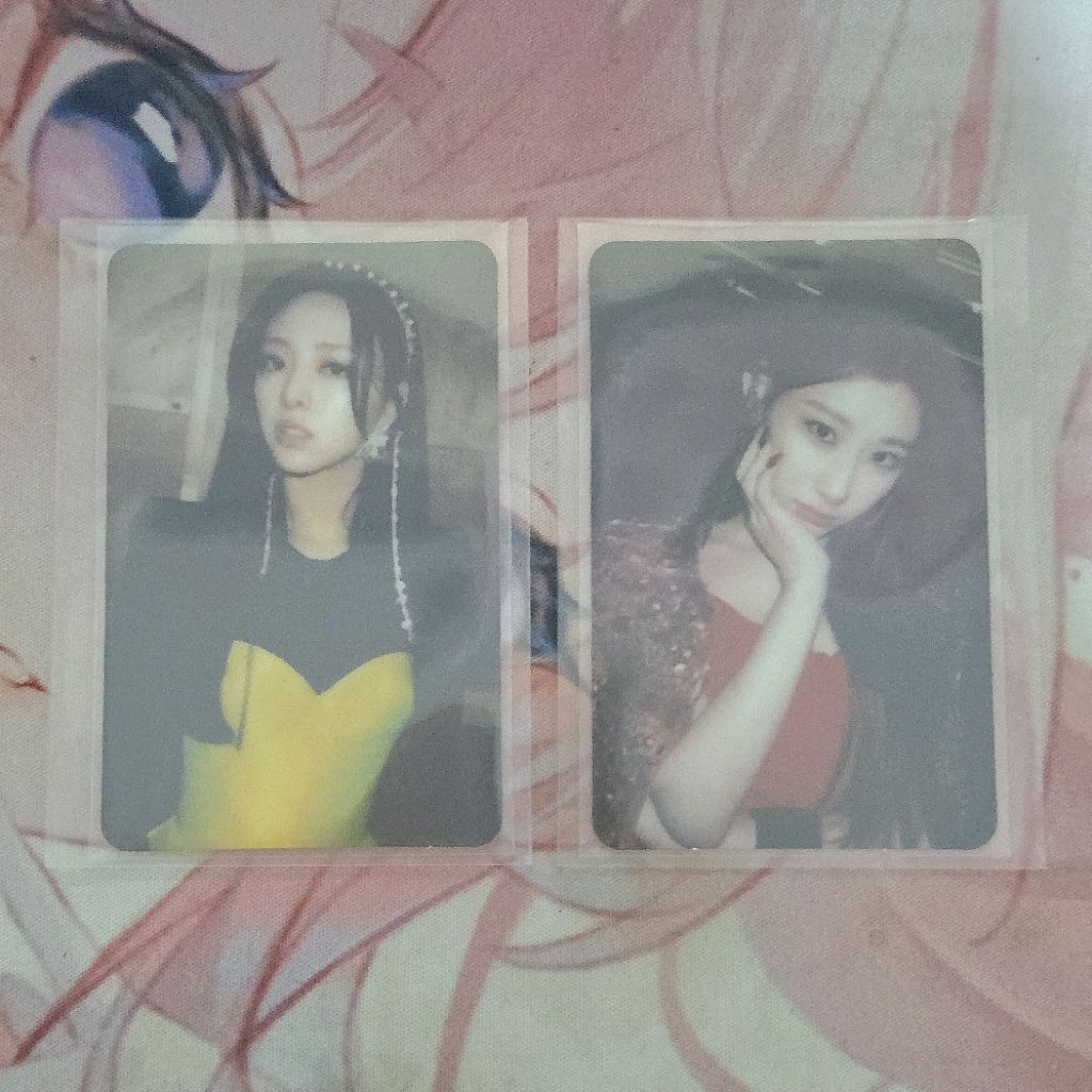 limited guess who itzy chaeryong yuna photocard pc