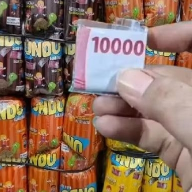 Snack undu ciki chiki ujan duet hujan duit berhadiah uang tunai HARGA PERBIJI