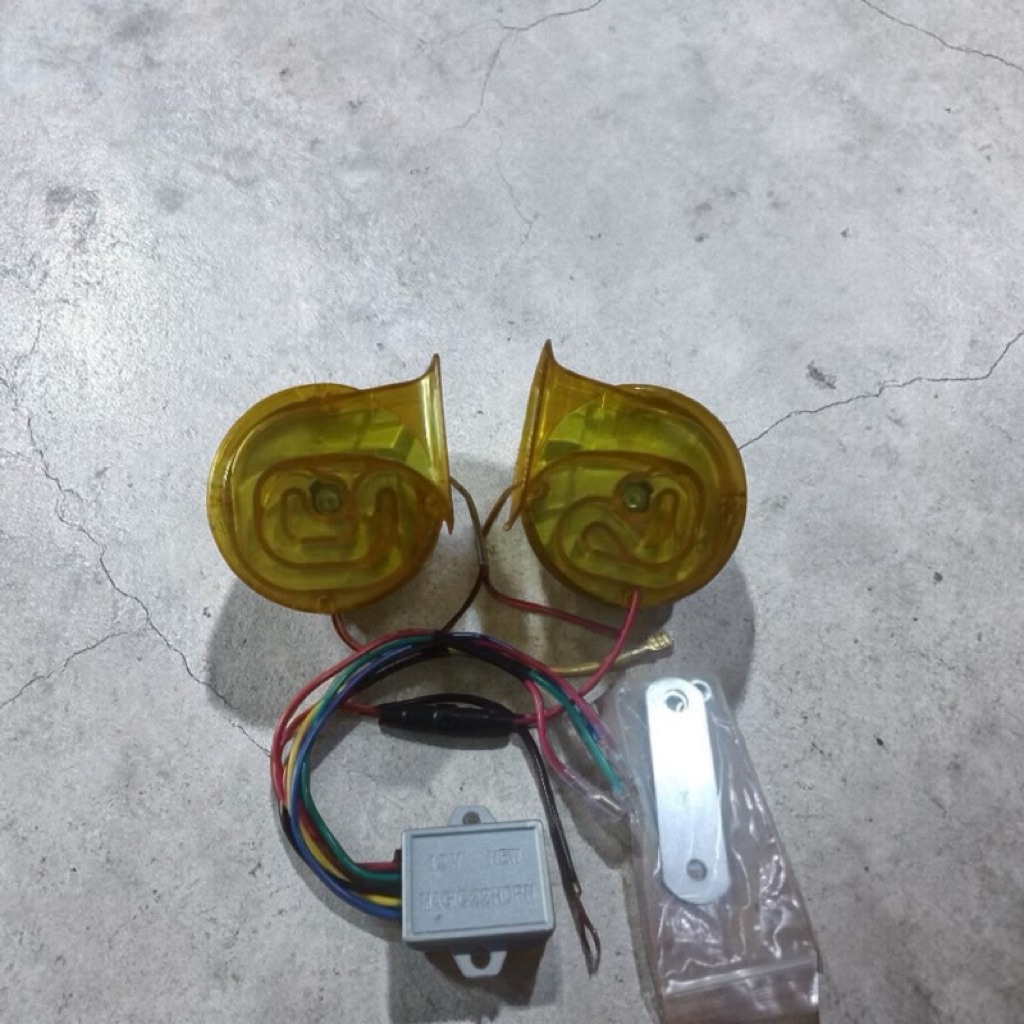 klakson Telolet keong gema -+ 18suara 12V tanpa tabung angin + Lampu