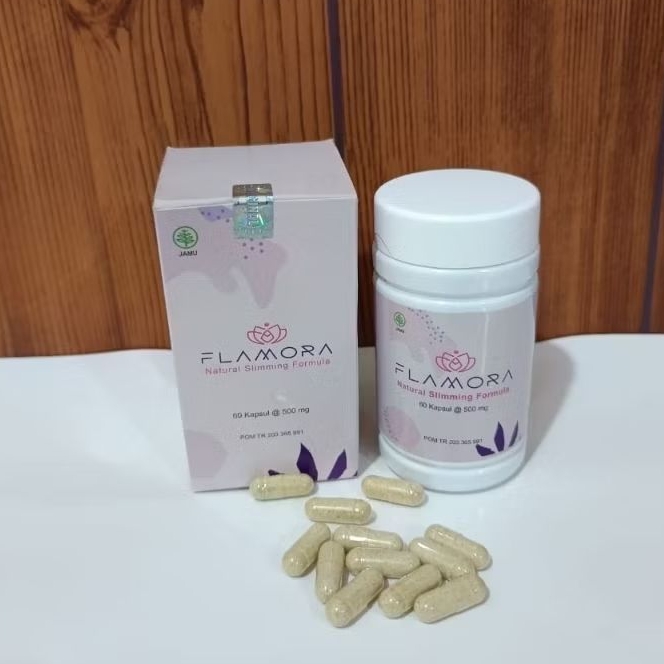 Kapsul Pelangsing Herbal Flamora Original - Aman untuk Busui dan Penderita Maag