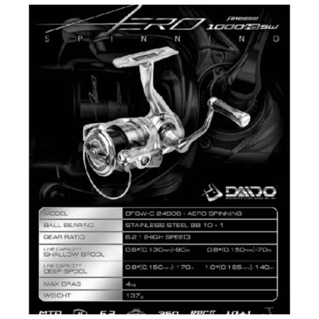 Reel pancing Daido Aero 1000