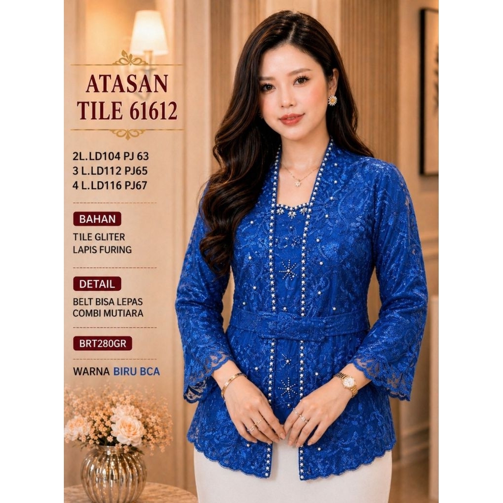 atasan blouse kebaya tile