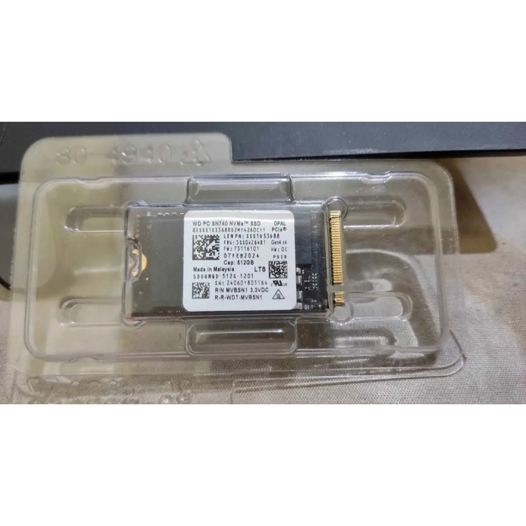 SSD NVME 2242 GEN 4 512GB Tanpa Dus Samsung WD Ready
