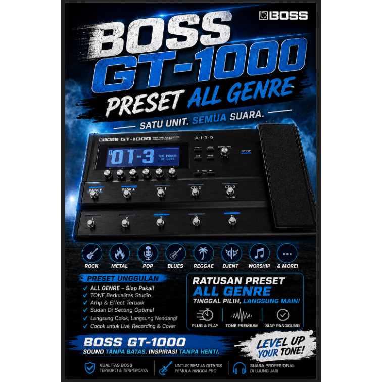 BOSS GT-1000 – PRESET ALL GENRE