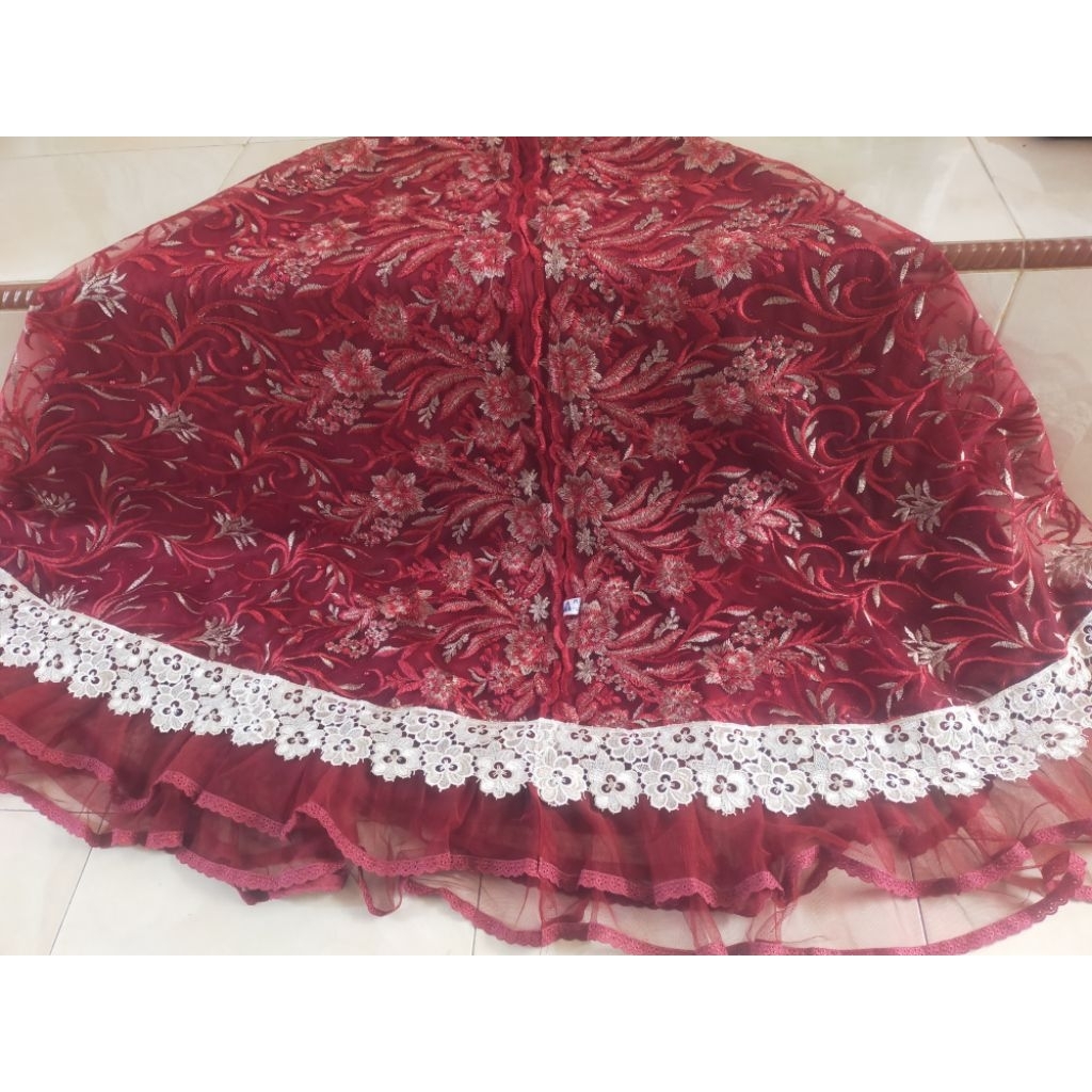 mukena brokat / mukena brukat