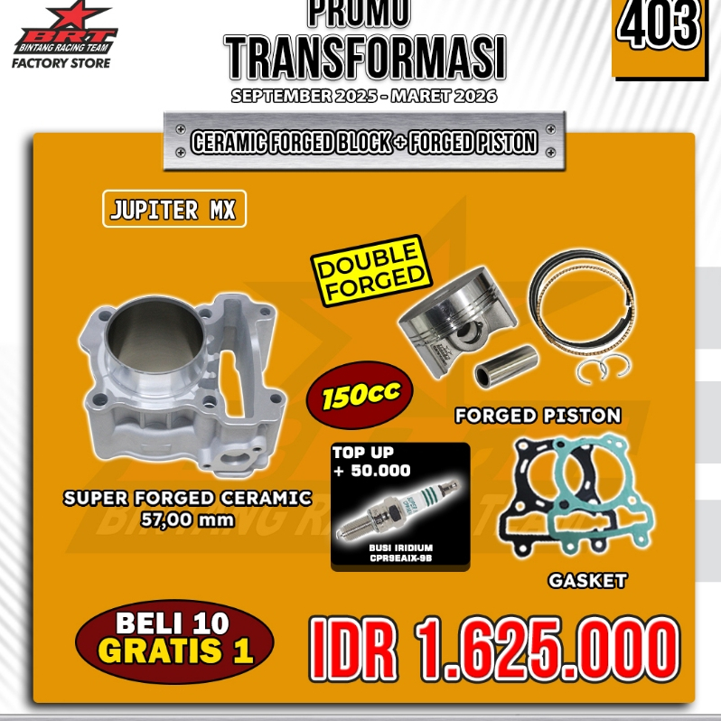 BLOK CERAMIC 62 MM JUP MX/MX KING/VIXION