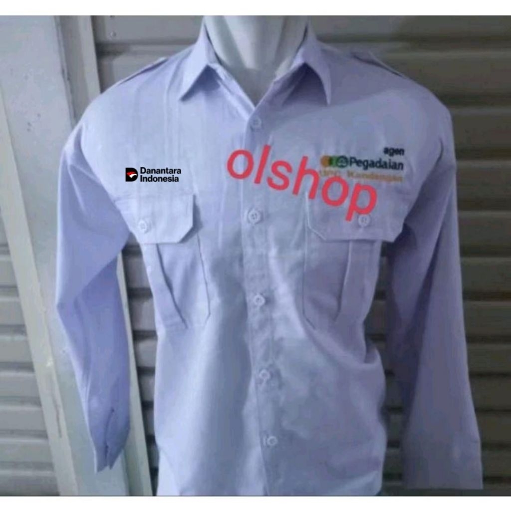 kemeja agen pegadaian baju agen pegadaian seragam agen pegadaian Pdh agen pegadaian baju kerja agen 