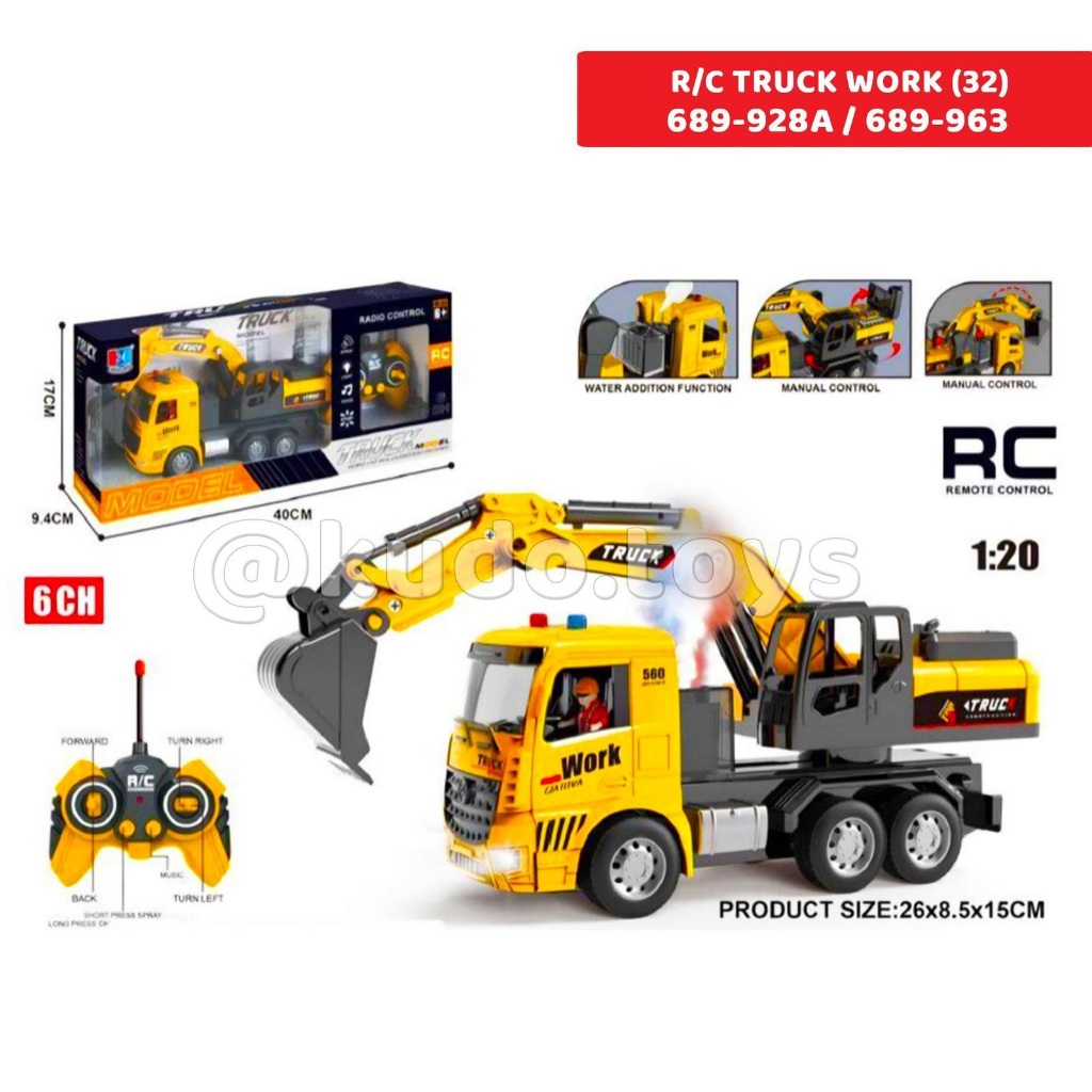 Truck Remote Control RC Truk Trailer Beko Excavator