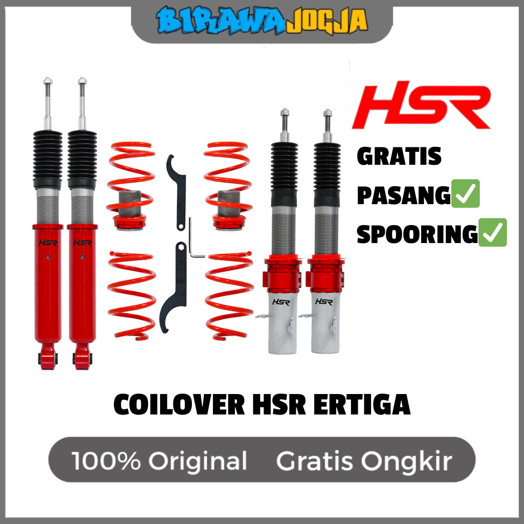 COILOVER ORIGINAL HSR UNTUK SUZUKI ERTIGA - PER SHOCK ADJUSTABLE UNTUK ERTIGA