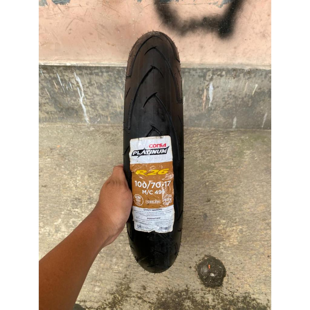 Ban Luar Corsa R26 Ukur 100/70-17 Tubeless -Motor Sport & Motor Bebek