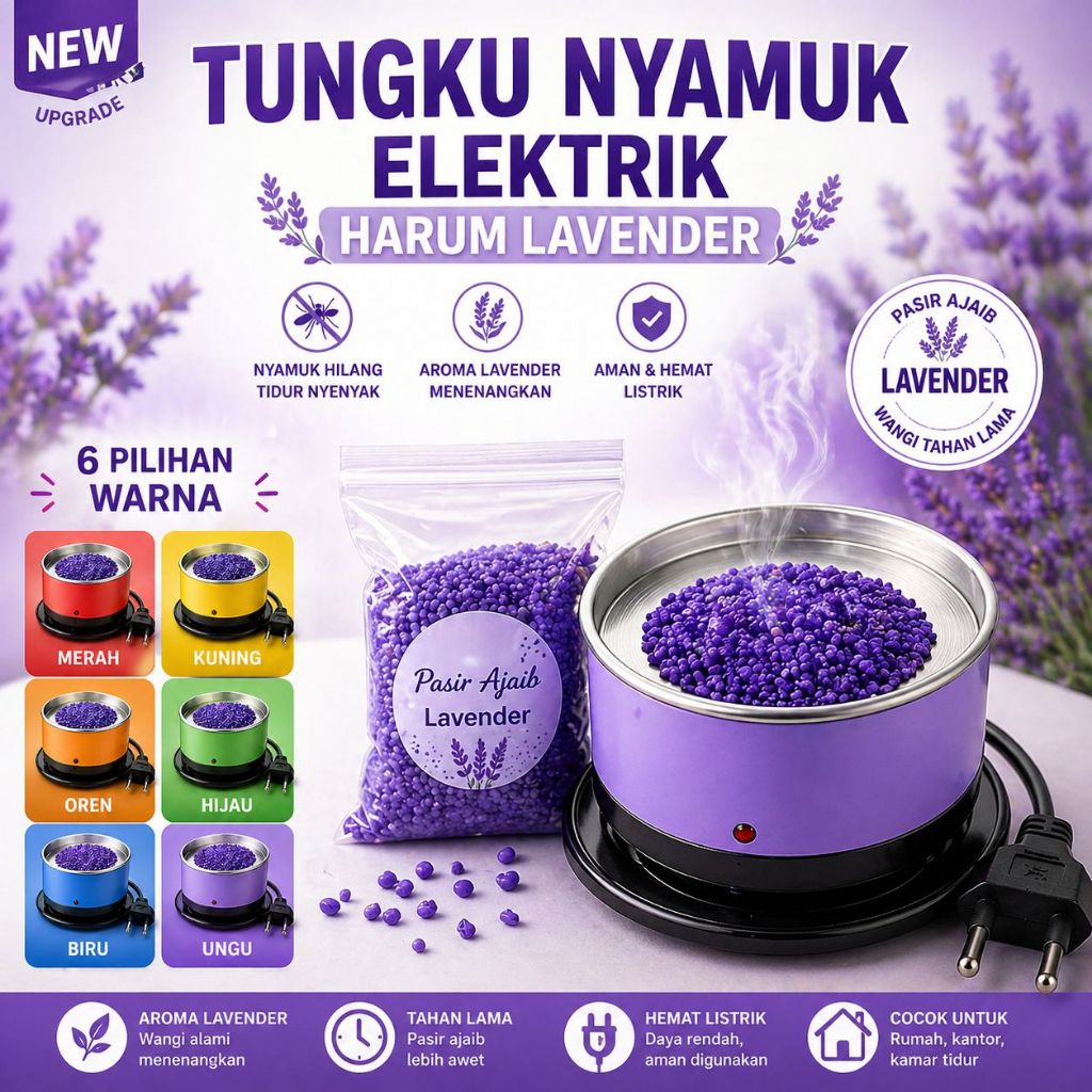 OBAT NYAMUK TUNGKU FREE SERBUK LAVENDER - OBAT NYAMUK TUNGKU OBAT NYAMUK ELEKTRIK TUNGKU PASIR AJAIB