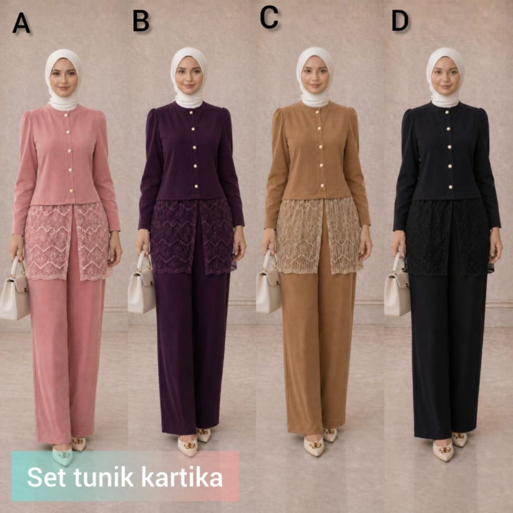 set tunik kartika