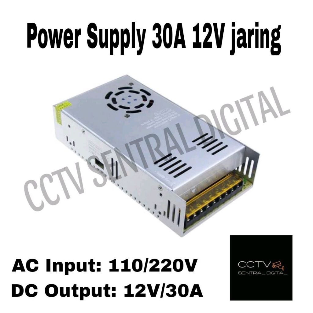Power Supply 12V 30A murni JARING