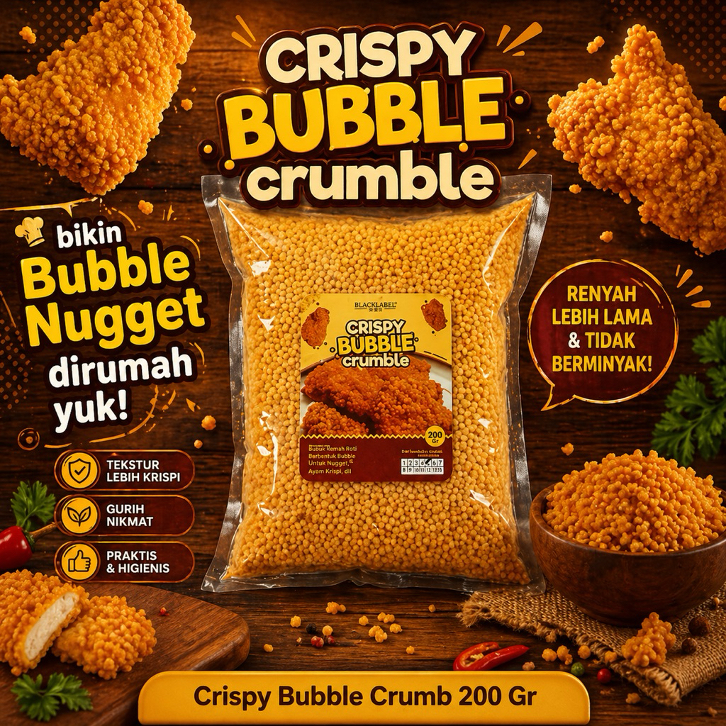 Bubble crumb / rice crispy / bubble crispy / nugget bubble