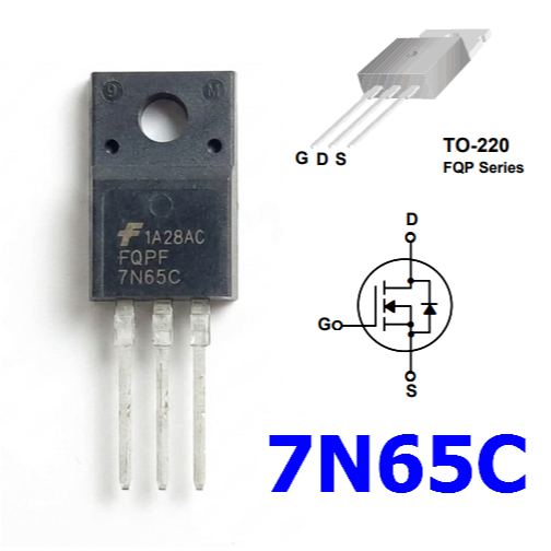 Transistor Mosfet  7n65c MOSFET 7N65C IC 7n65C 7N65C 7N65 N-channel TO-220 ORIGINAL