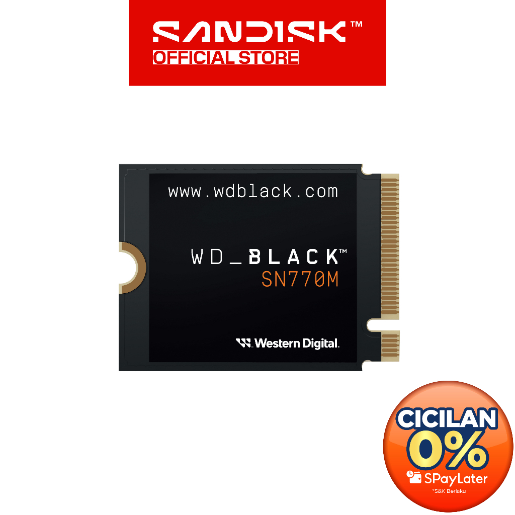 WD Black SSD SN770M M.2 1TB / 2TB PCIe Gen4 NVMe 2230 For ROG Ally & Steam Deck