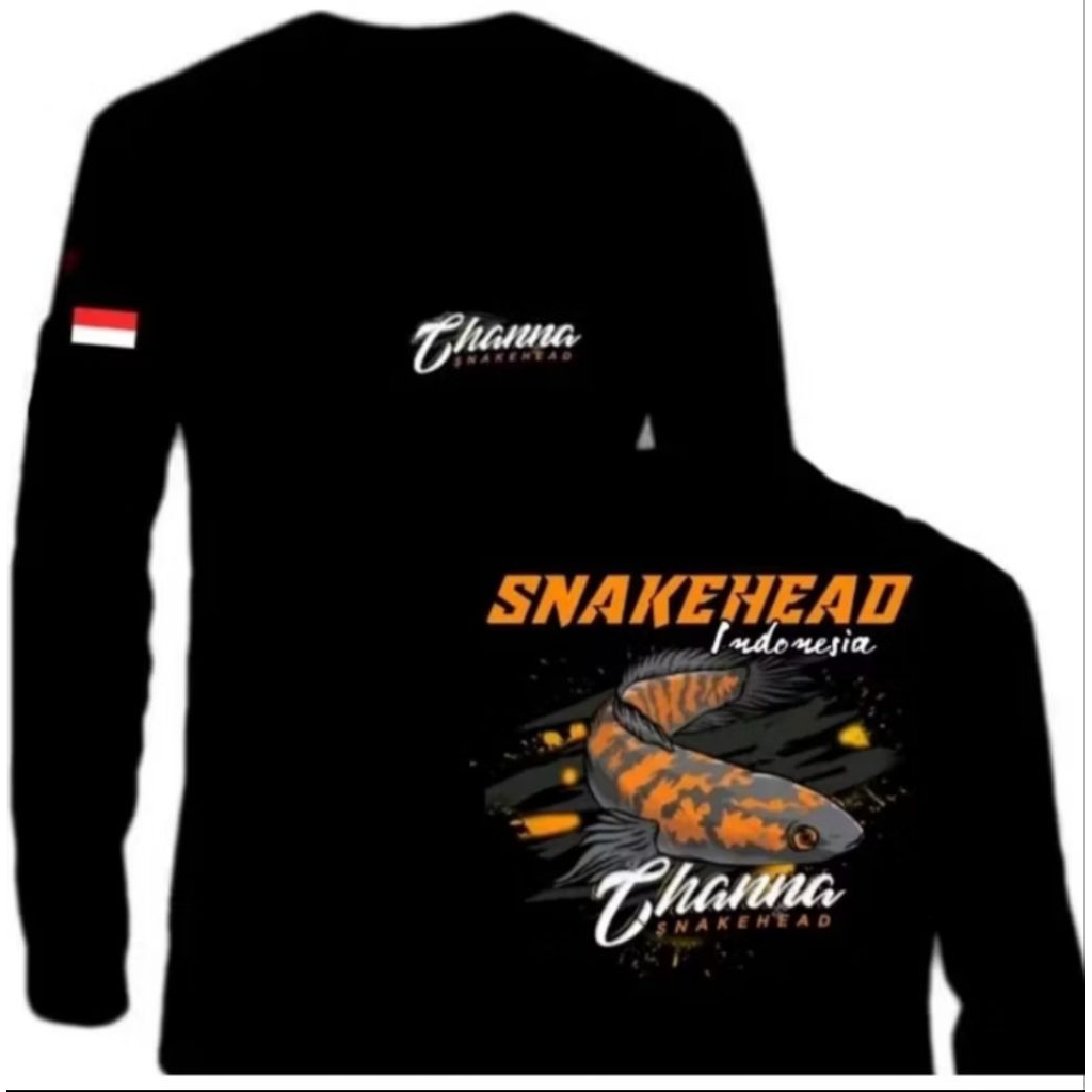 Kaos Terbaru Lengan Panjang Sankehead Indonesia Chana T-shirt Distro Bahan Katun Sablon Dtf