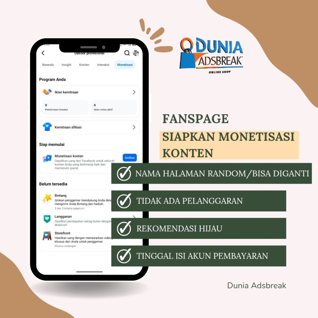 Fanspage Siapkan Monetisasi Konten