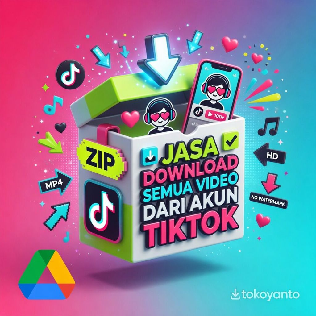Jasa Download Semua Video Dari Akun Tiktok (no watermark)