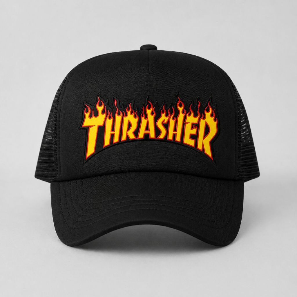 TOPI TRUCKER PREMIUM LOGO TRASHER